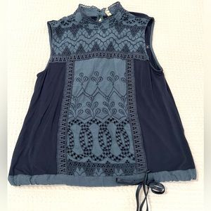 Anthropologie navy tank top